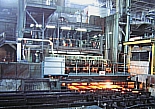 Impianto siderurgico colata continua